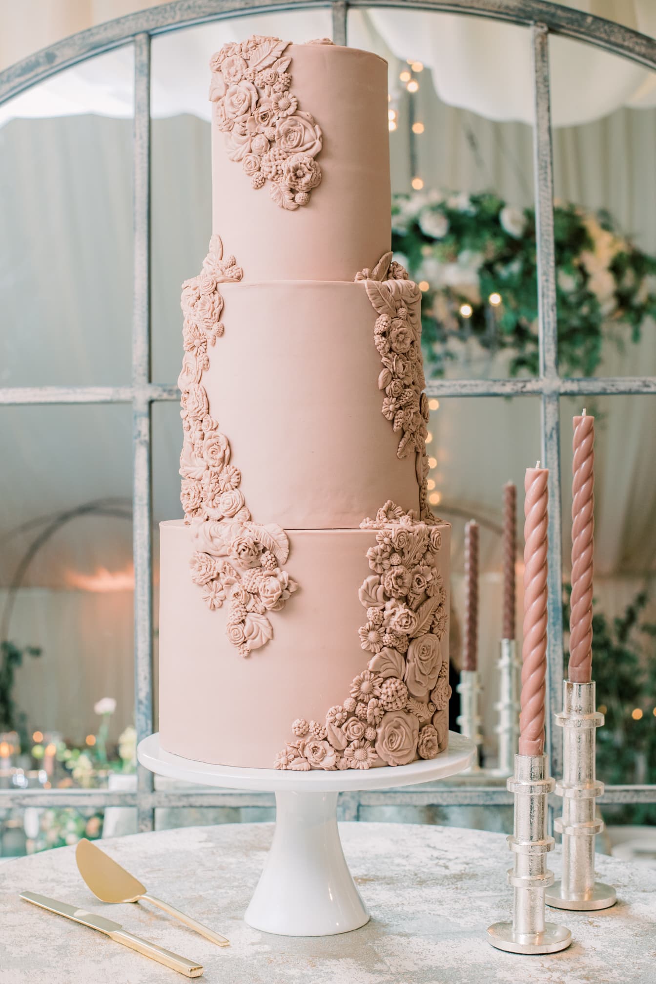 Brown Wedding Chocolate Cake