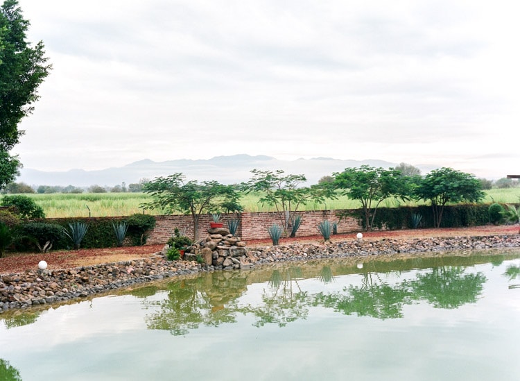 Scenic view from hacienda of Jalisco, Mexico countryside