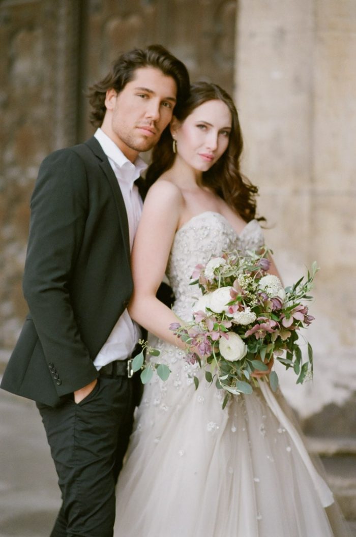 Portrait of a couple at their destination wedding