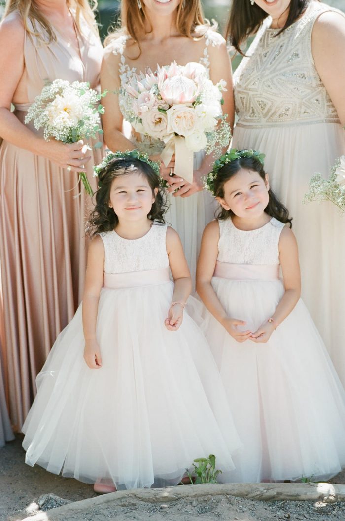 Flower girls at a wedding at The Riverfront Westin Resort and Spa in Beaver Creek with Calluna Events