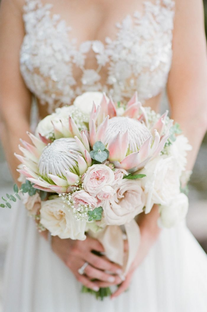 Bridal bouquet at The Riverfront Westin Resort and Spa in Beaver Creek with Calluna Events