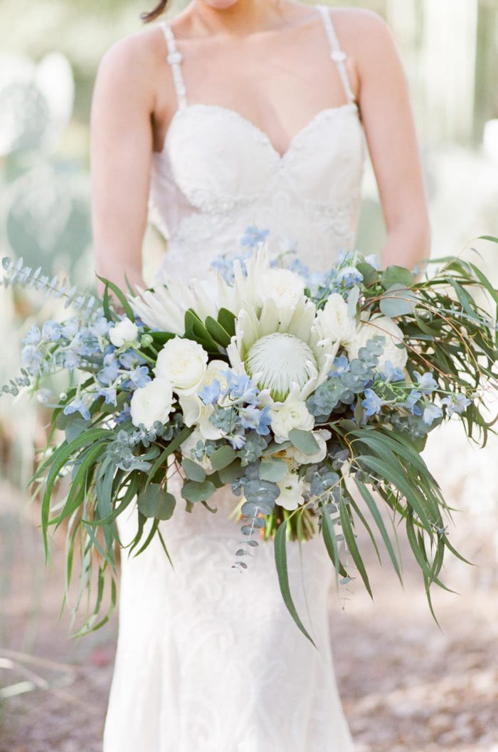 Organic bridal bouquet with greenery from Alexis Grace Florals
