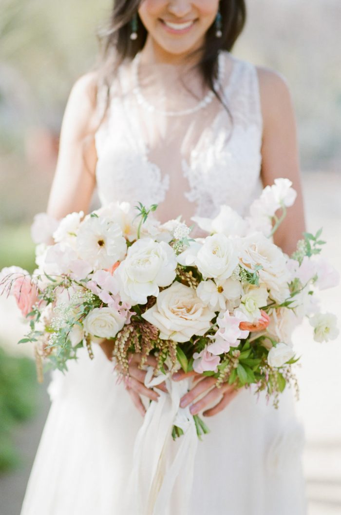 Wedding bouquet at the Springs Preserve in Las Vegas