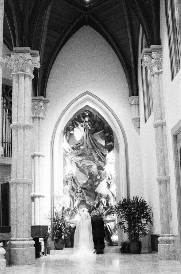 Wedding ceremony in a Chicago church