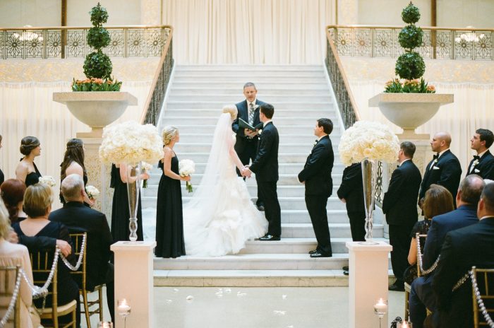 Wedding ceremony at The Rookery Chicago