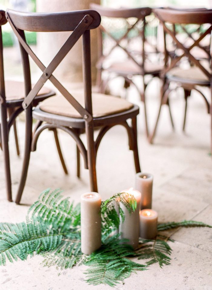 Wedding ceremony decor at Jose Villa Workshops
