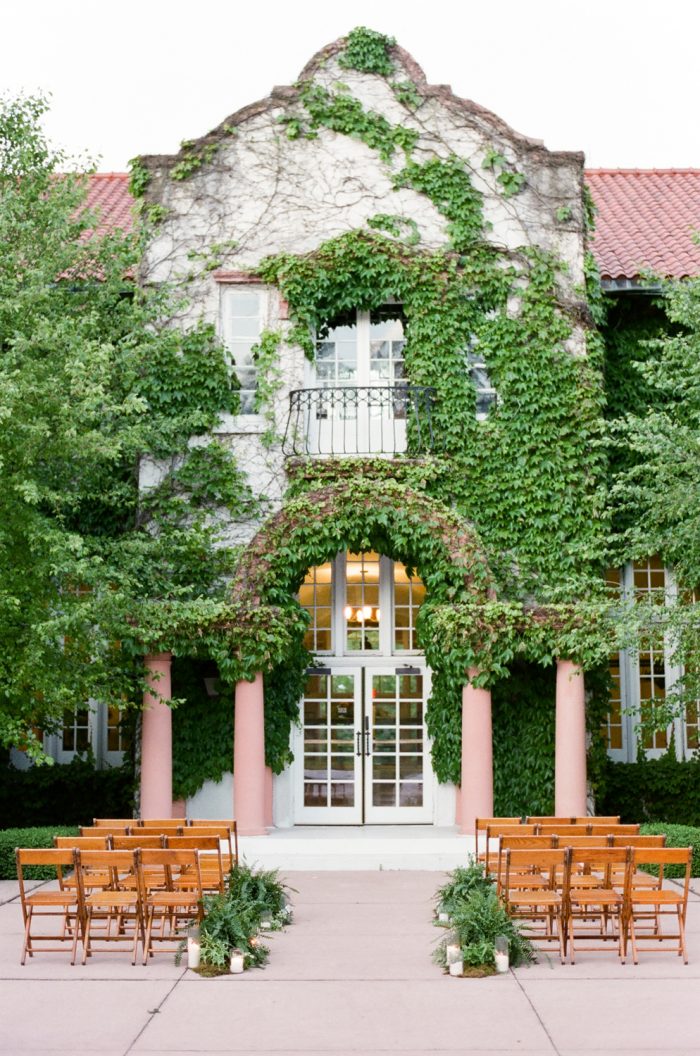 Wedding ceremony decor in Santa Fe New Mexico