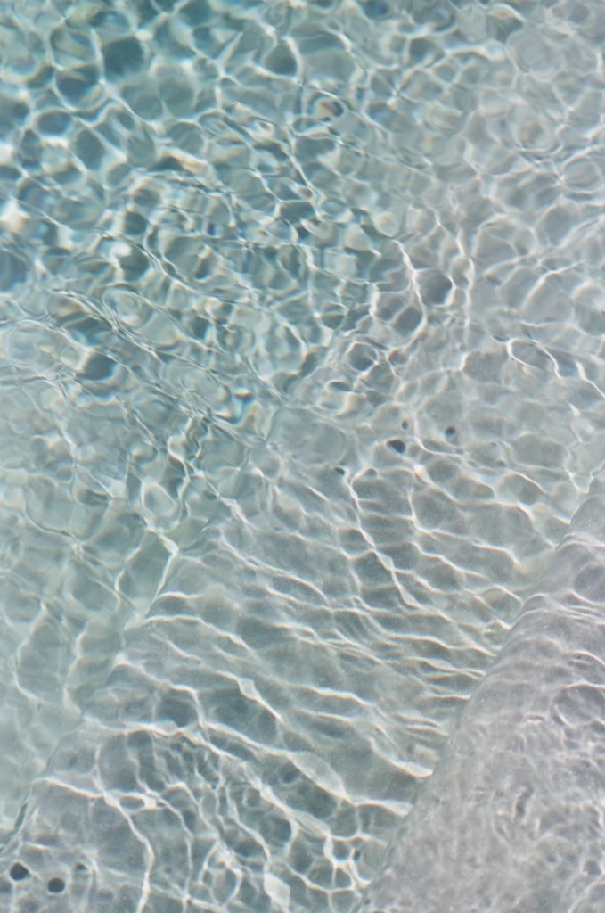 Water reflecting rays of light at Domaine De Manville in Provence
