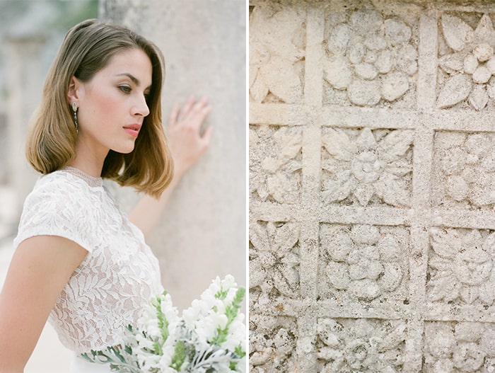 Bride Wearing Manon Gontero At Glanum Ruins