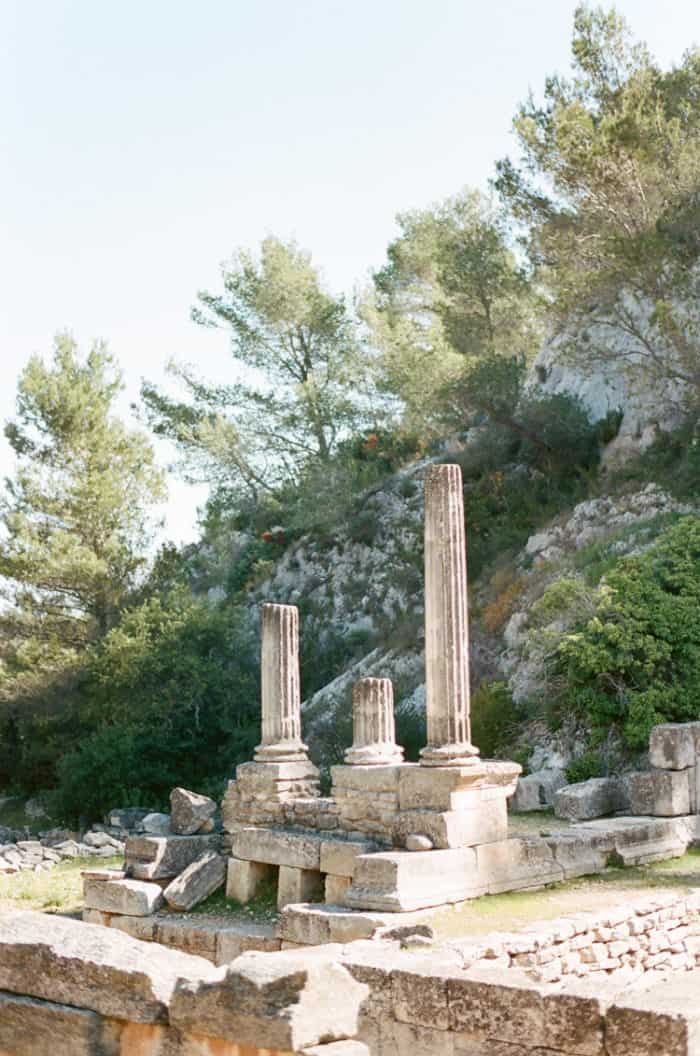 Areal view of Glanum Ruins
