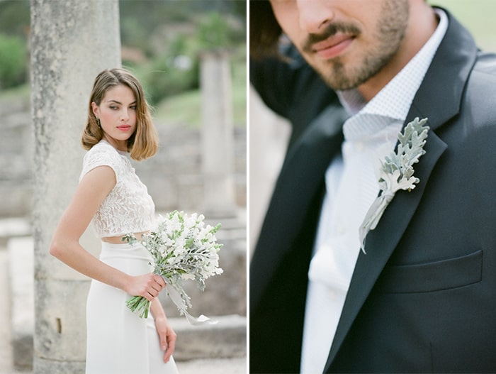 Bride And Groom At Glanum Ruins