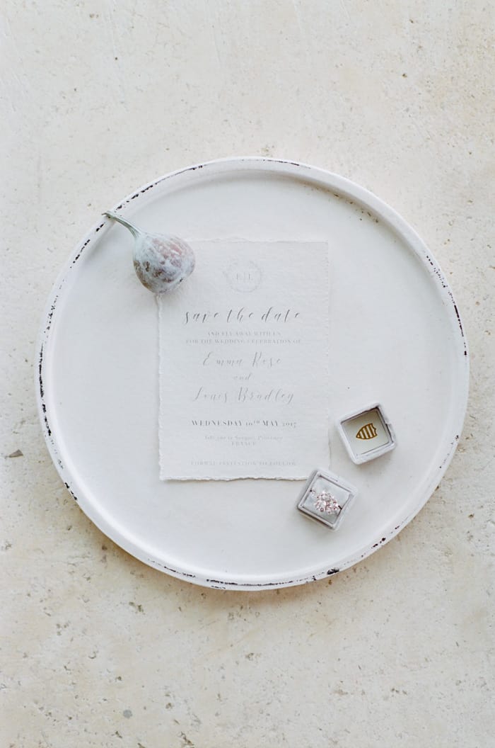 Wedding Invitation details At Le Clos Saint Esteve