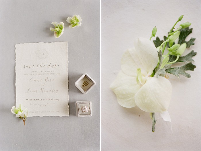 Styled Collage of Wedding Invitation Suite Details