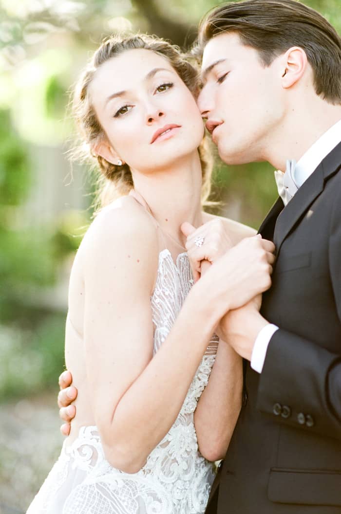 Couple embracing each other