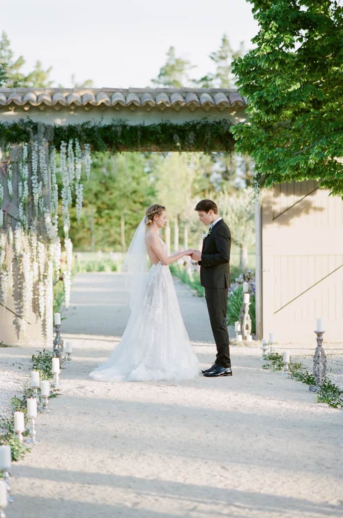 Eloping Wedding Ceremony At Le Clos Saint Esteve At Tamara Gruner Workshops
