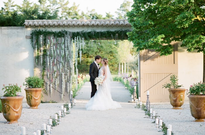 Wedding Ceremony first kiss