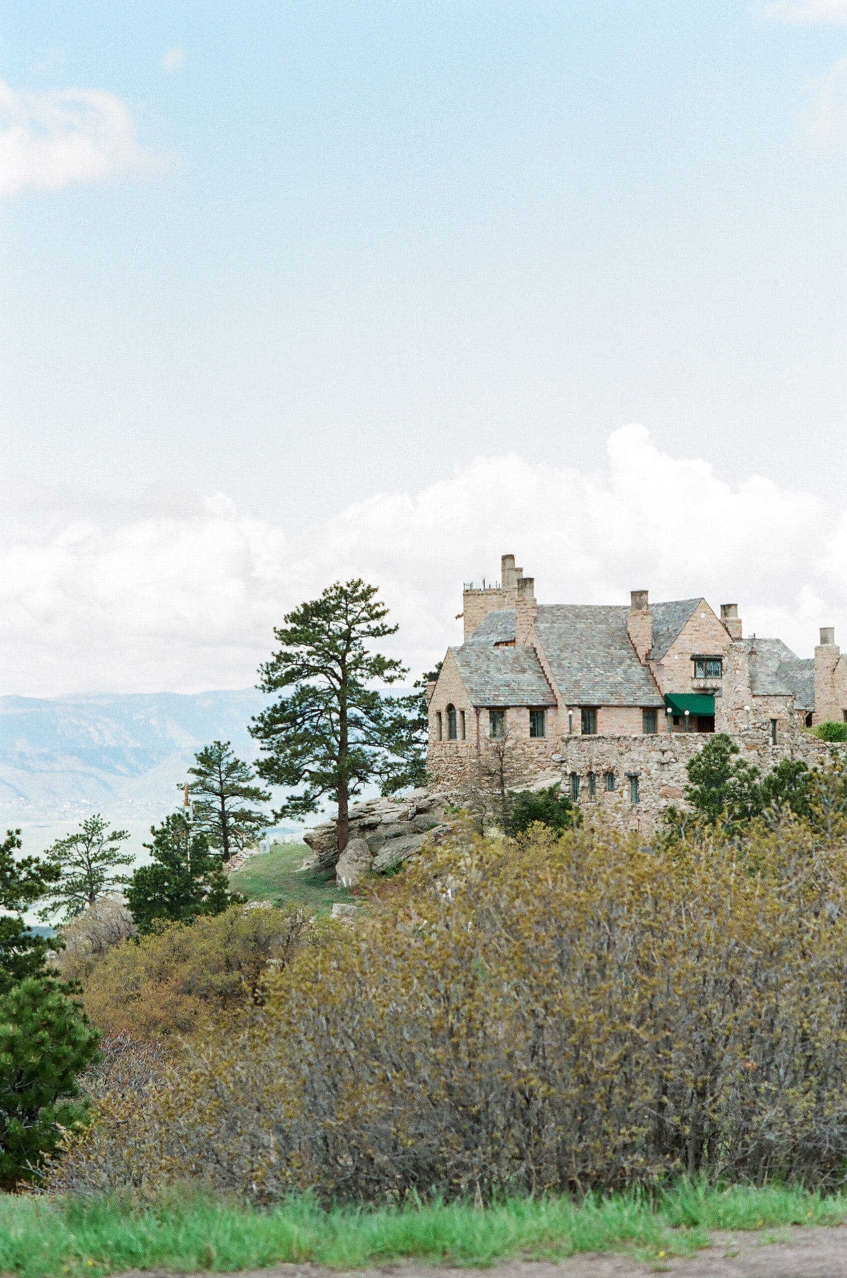 View of Cherokee Ranch and Castle in Sedalia Colorado