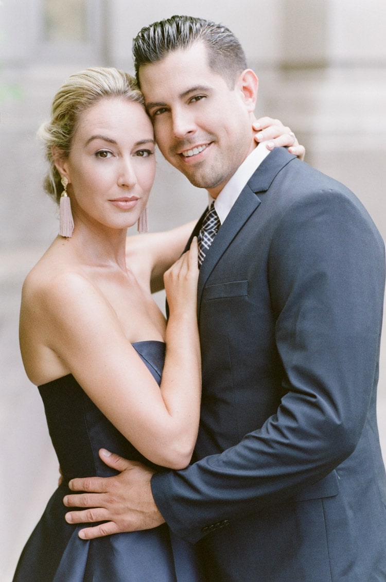 Engagement portrait session along the Chicago Riverwalk