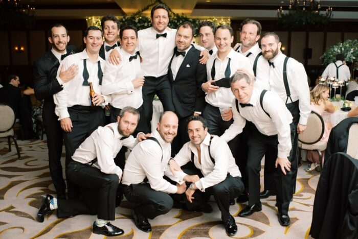 Groom and all his groomsmen together