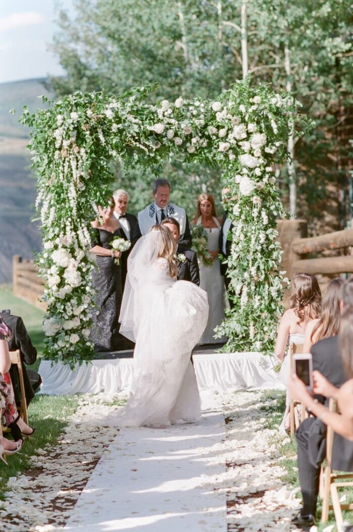 Wedding procession of bride