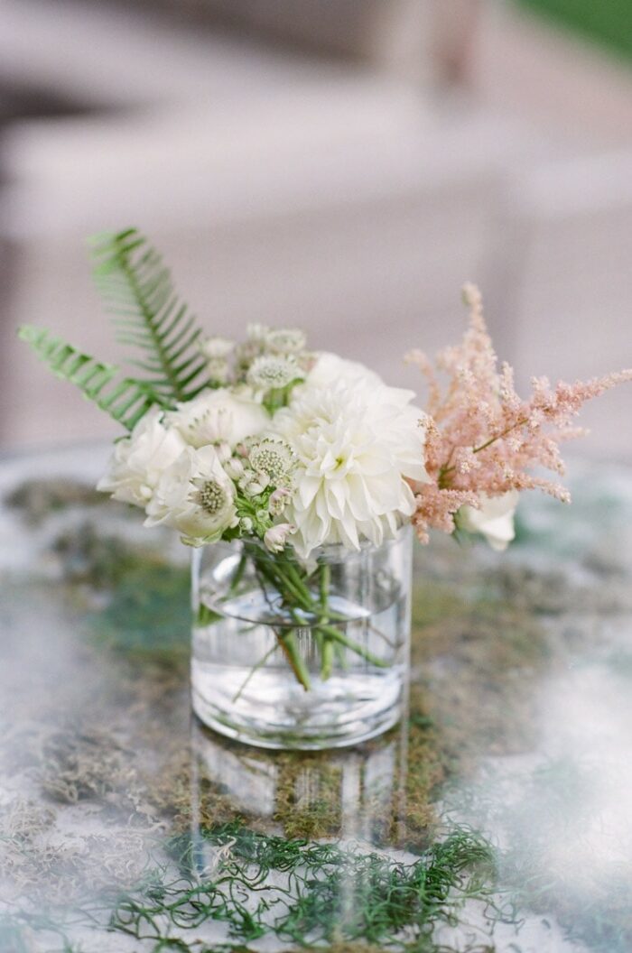 Styled flowers in vase