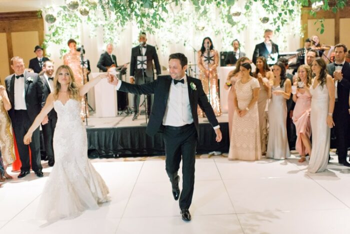 Couple performs first dance