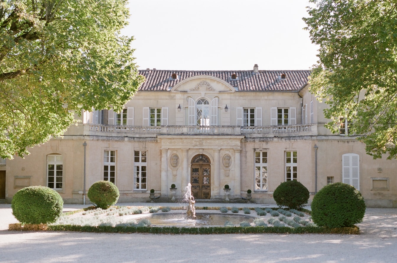 Exterior of Chateau Martinay in the Provence region of France