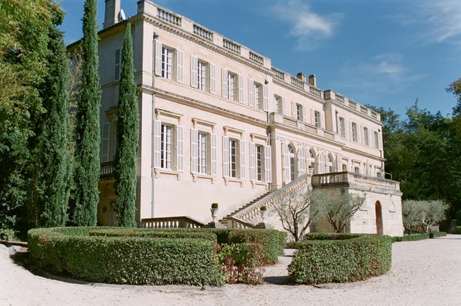 Exterior view of the Château Martinay in Provence, a destination wedding venue in France