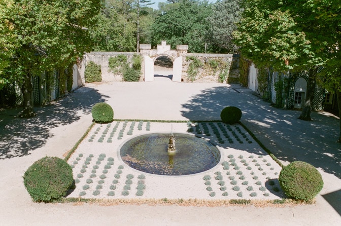 Courtyard at Château Martinay in Provence