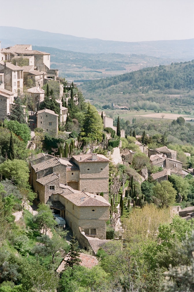 Provencal village Gordes photographed by luxury destination wedding photographer Tamara Gruner