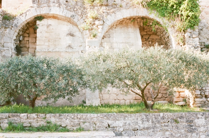 Old gate of Oppède le Vieux in Provence, France