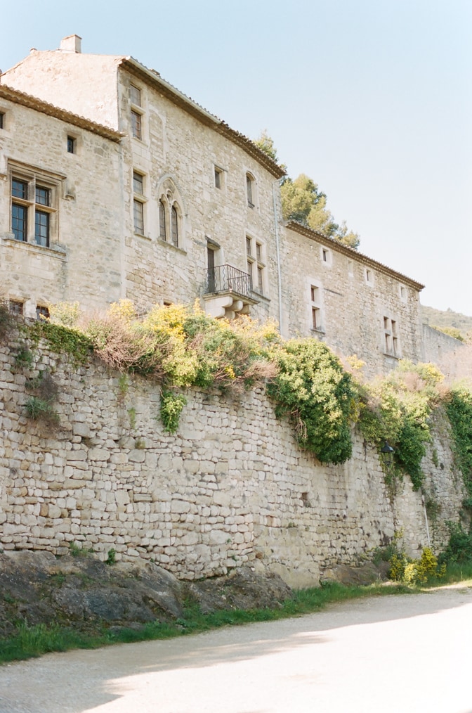 Charming Oppède le Vieux village in Provence, France