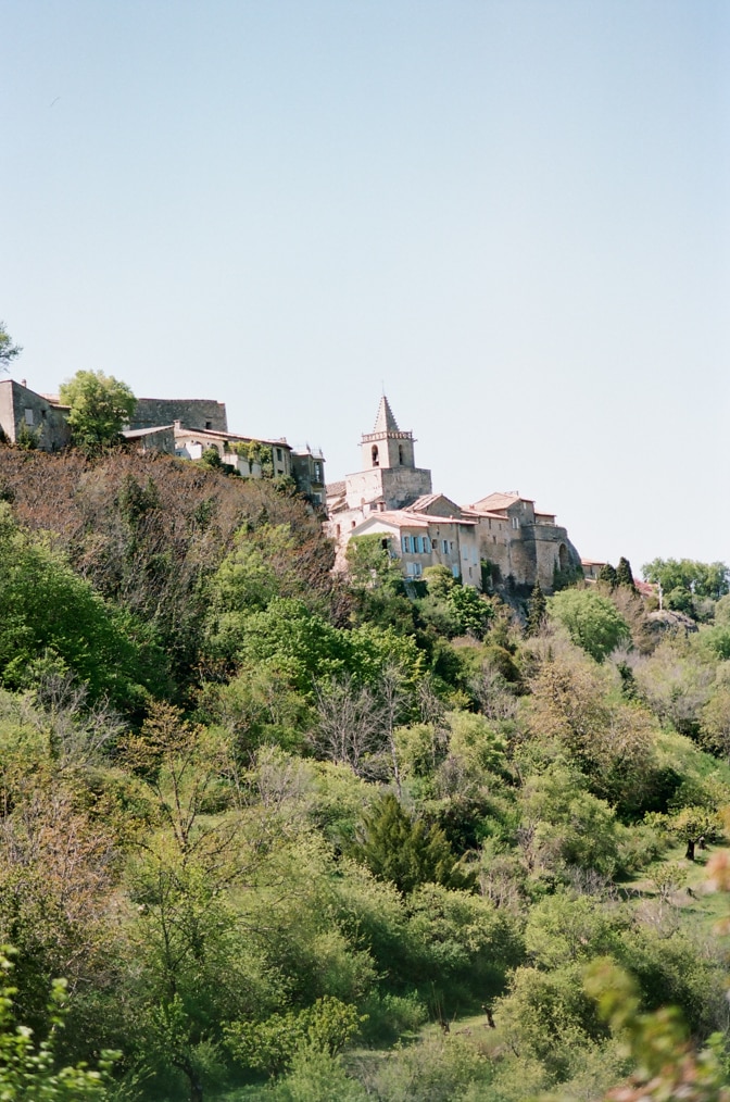 Charming medieval village Oppède le Vieux in Provence, France