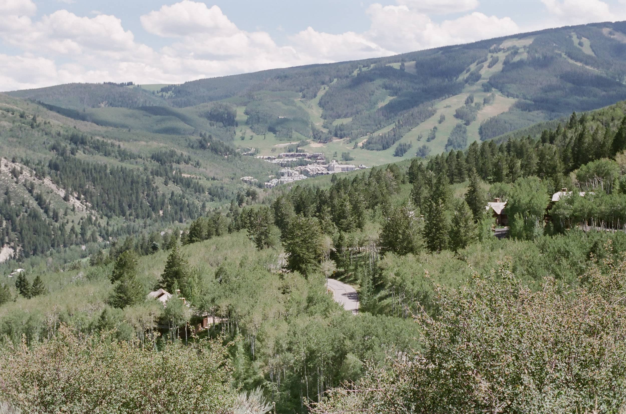 Valley of Bachelor Gulch in Colorado with the Ritz Carlton