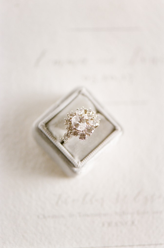 Luxury designer engagement ring by Susie Saltzman in a Mrs Box