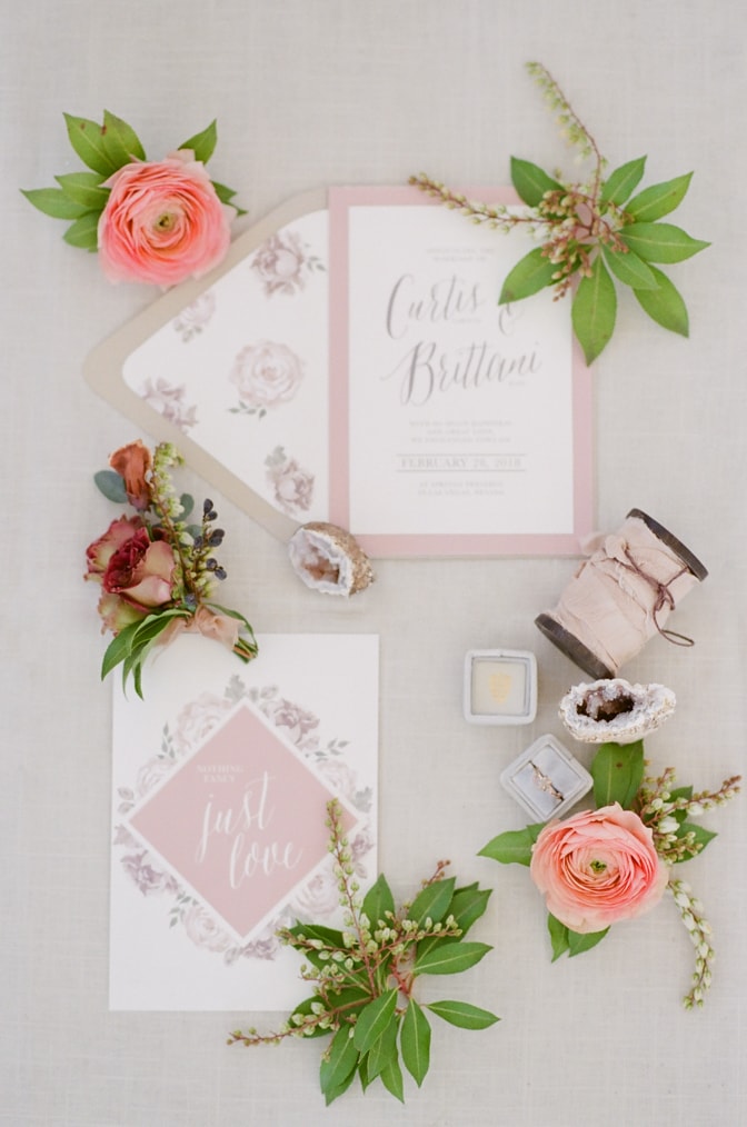 Luxury wedding invitation photographed by luxury destination wedding photographer Tamara Gruner