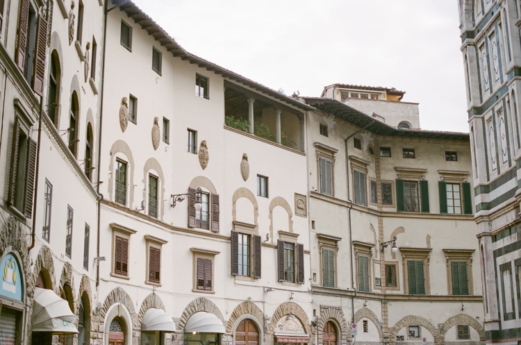 Buildings surrounding the Cathedral in Florence Italy