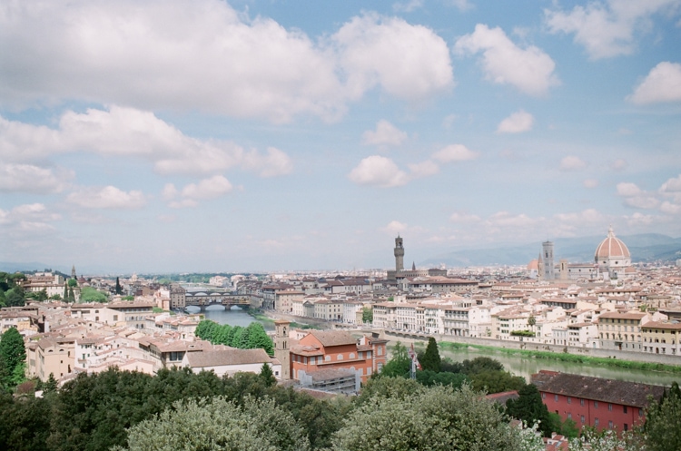 Aerial view of Florence in Italy