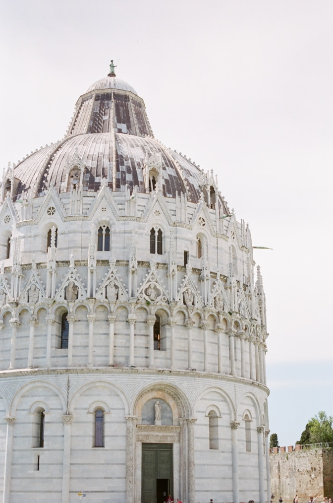 The Baptisery in Pisa Italy on my luxury destination wedding photographer's tour guide to Tuscany