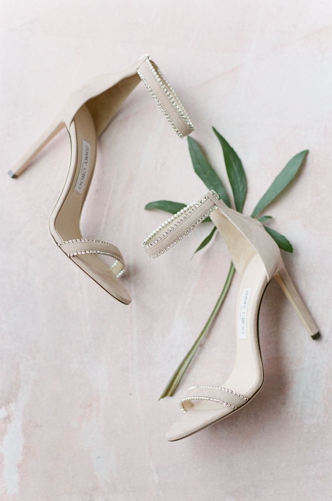 Blush Jimmy Choo shoes