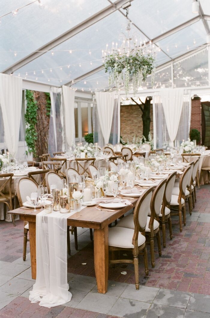 Tent wedding at Chicago Illuminating Company