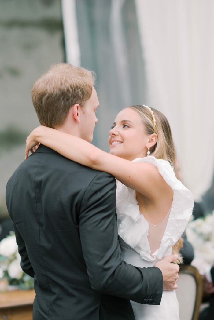 First dance of bride and groom at Chicago Illuminating Company
