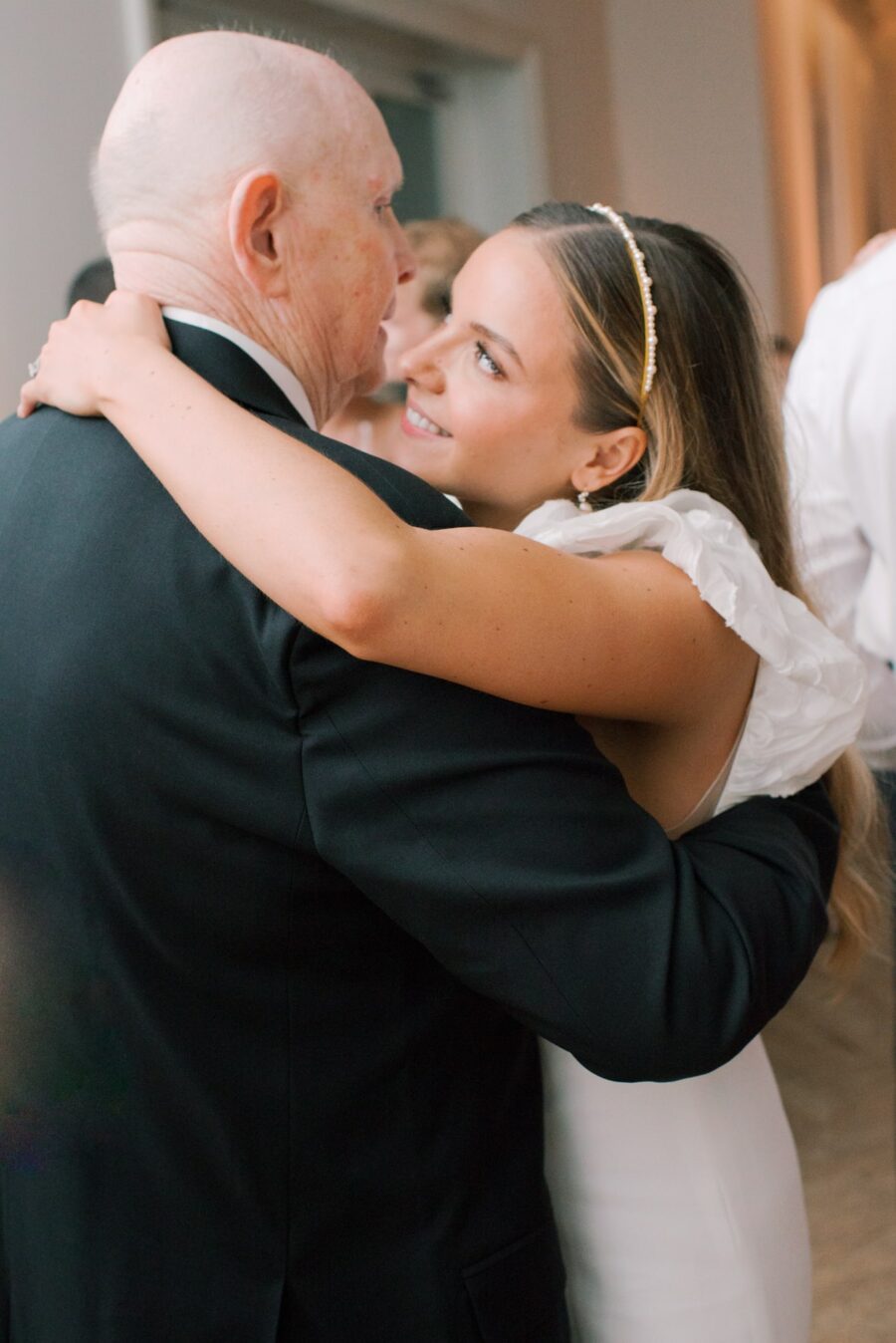 Bride dancing with her grandpa