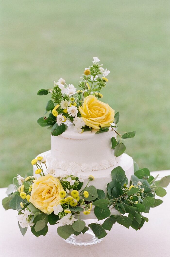 Wedding cake at Snake River Ranch wedding