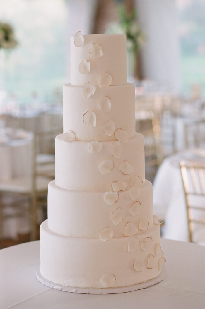 Wedding Cake at McGinley Pavilion wedding reception