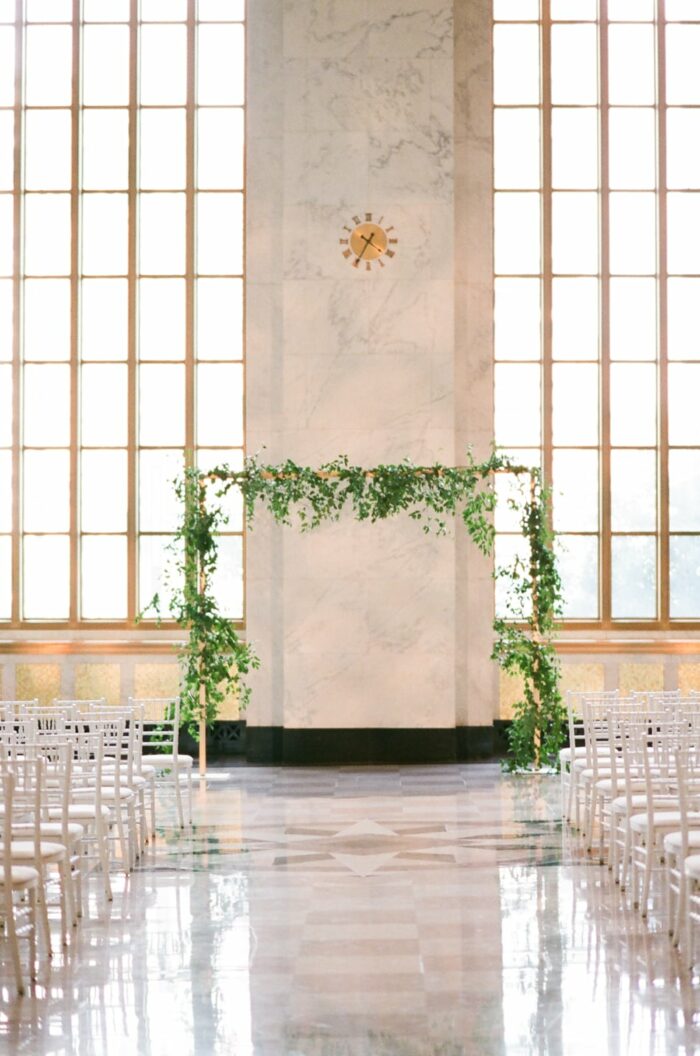 Wedding Ceremony Arch designed by HMR Design in Chicago