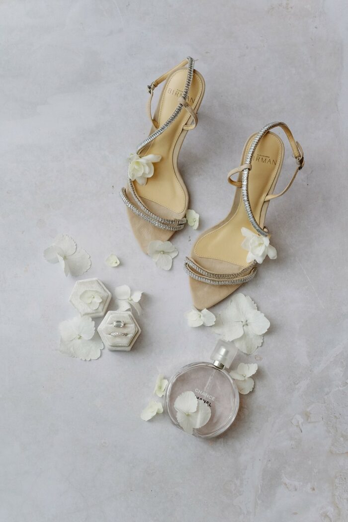 Shoe details at a Langham wedding in Chicago