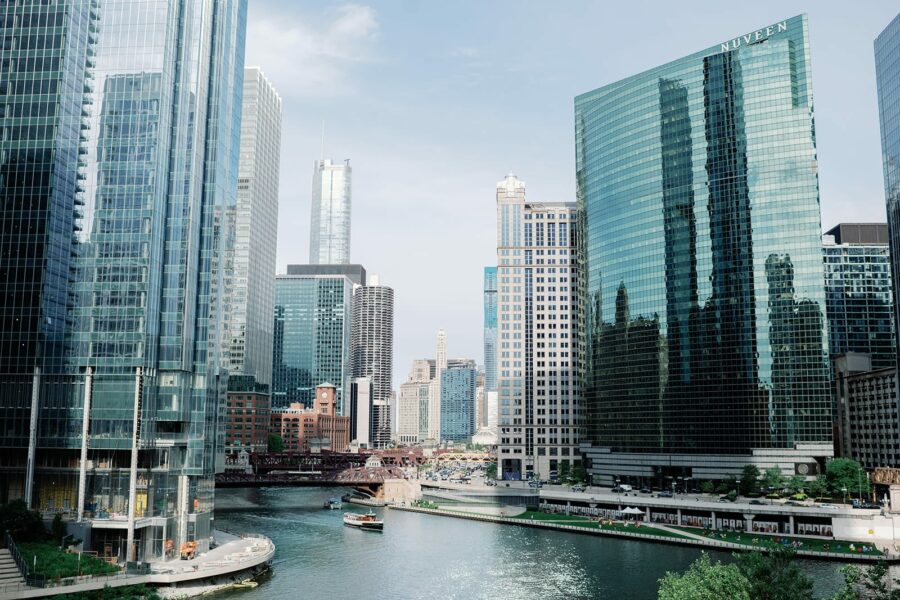 Chicago city views from Gibsons Chicago Steakhouse