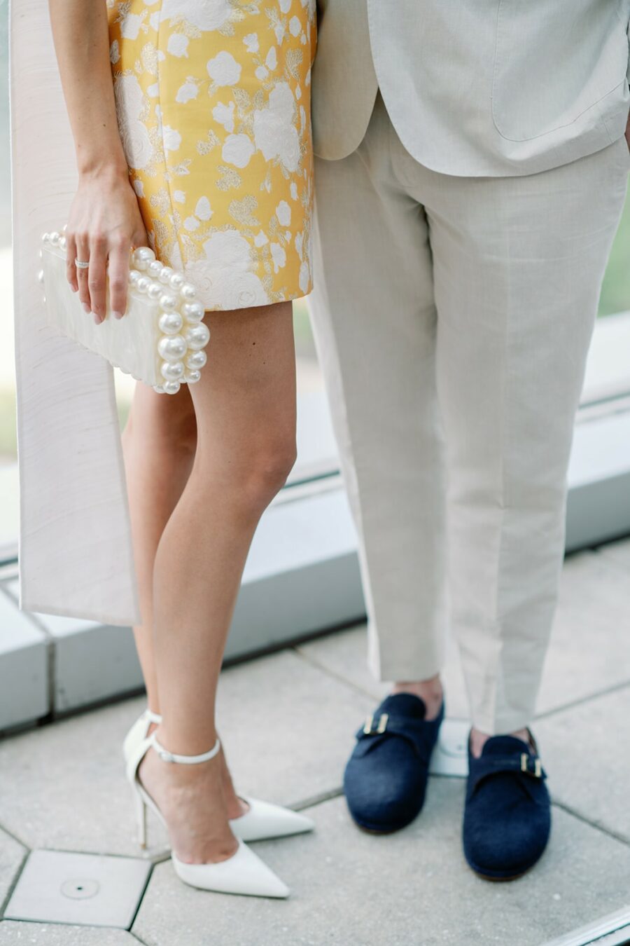 Bride and groom's shoes at Chicago Wedding