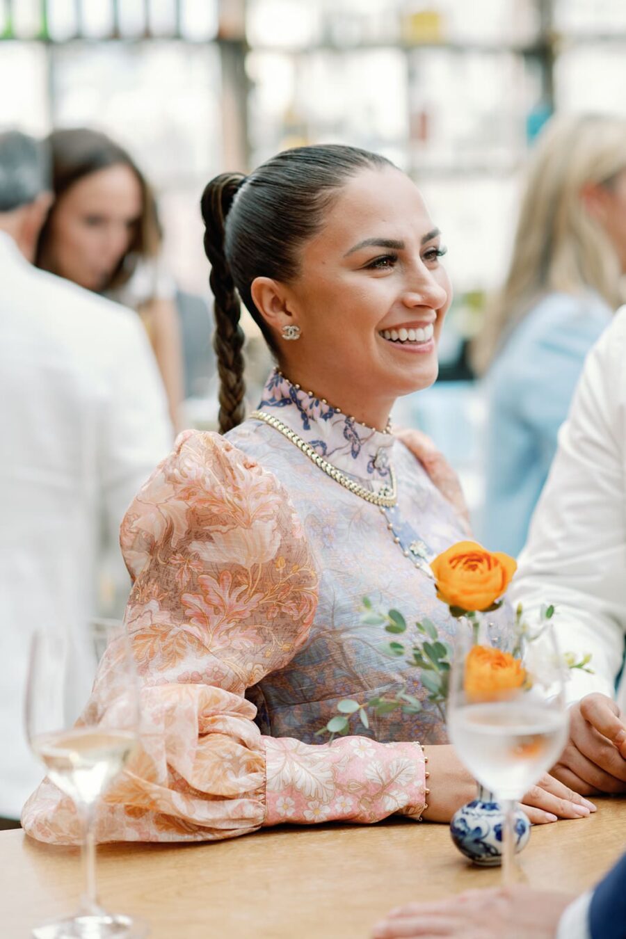 Wedding guest wearing Zimmerman